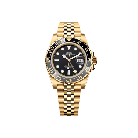 Seiko Mod GMT Or - Noir & Or