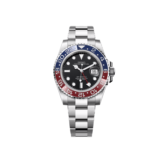 Seiko Mod GMT "Pepsi" Rouge & Bleu