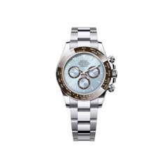 Seiko Mod Daytona Argenté - Bleu