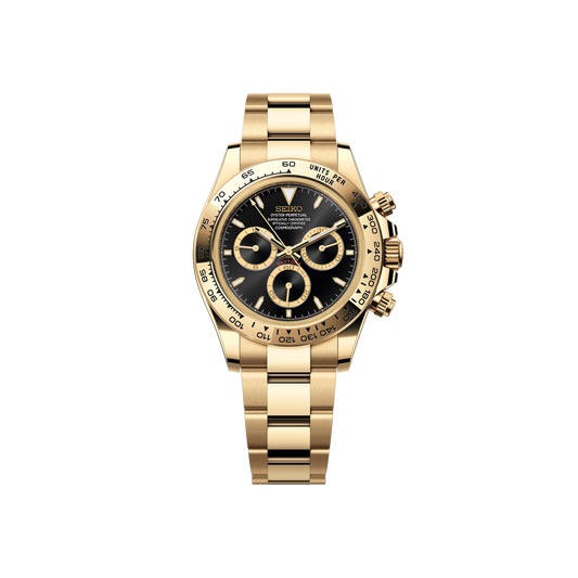 Seiko Mod Daytona Or - Noir