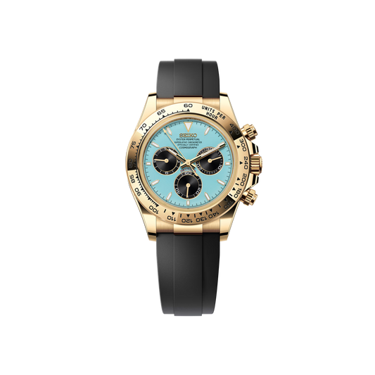 Seiko Mod Daytona OysterFlex Or - Tiffany/Or