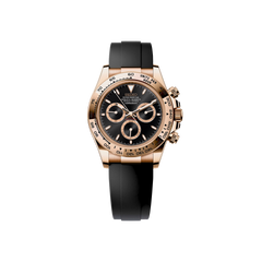 Seiko Mod Daytona OysterFlex Or Rose - Noir/Or Rose