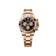 Seiko Mod Daytona Or Rose - Noir/Or Rose