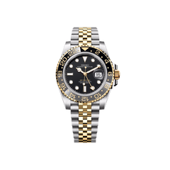 Seiko Mod GMT Bi-Ton Argen & Or - Noir & Or