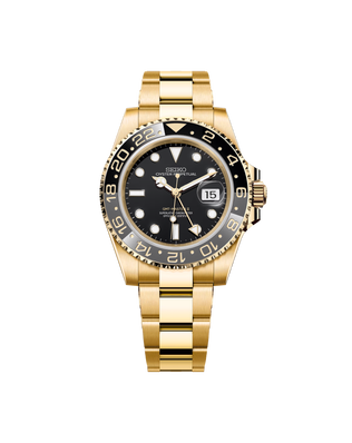 Seiko Mod GMT Or - Noir & Or