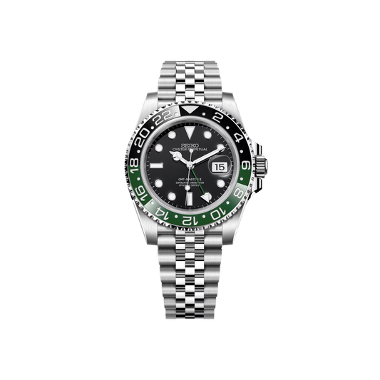 Seiko Mod GMT "Sprite" Noir & Vert