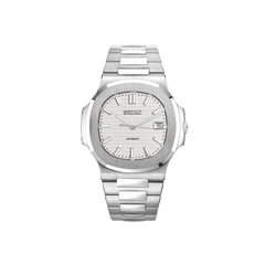 Seiko Mod Nautilus - Argent - Blanc