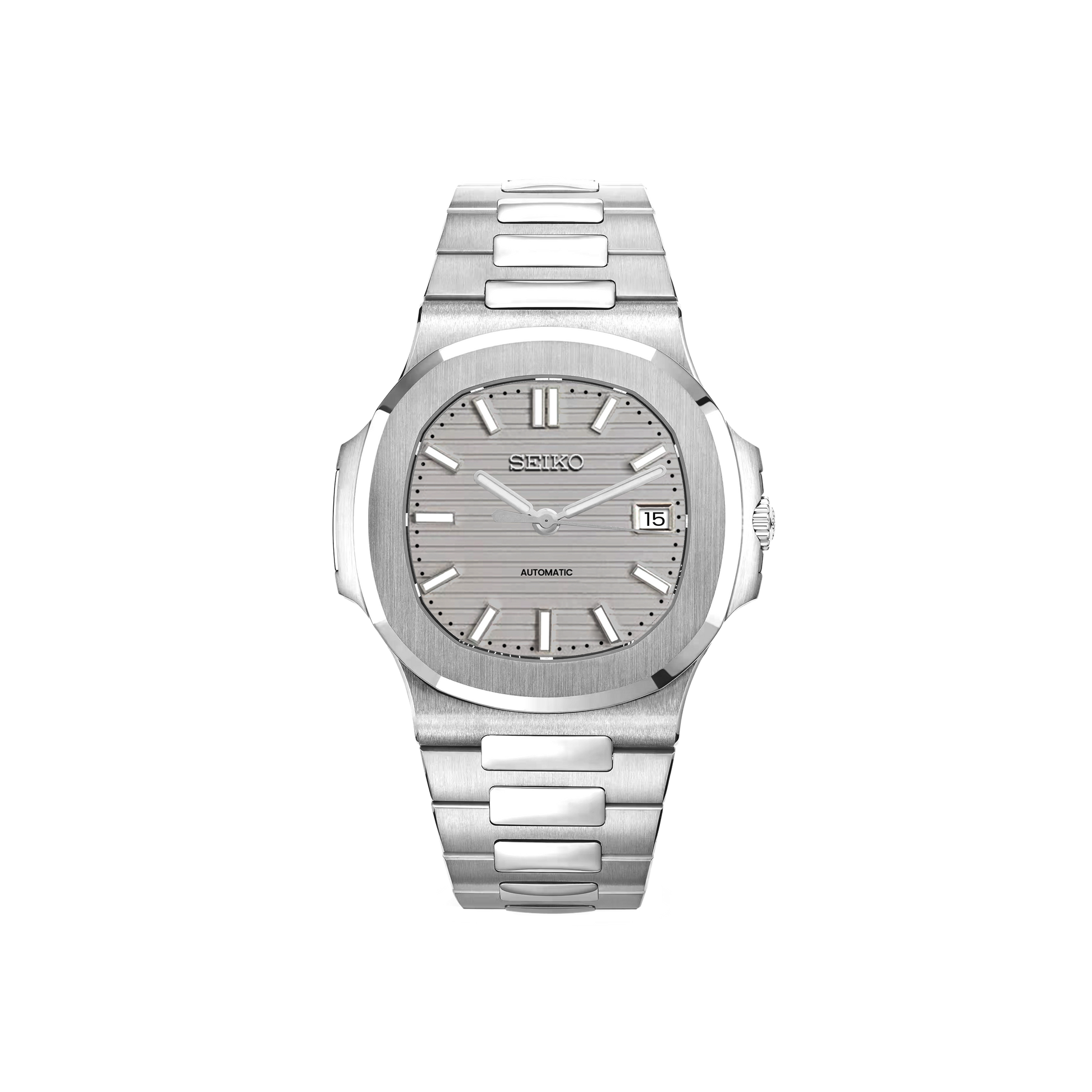 Seiko Mod Nautilus - Argent - Gris