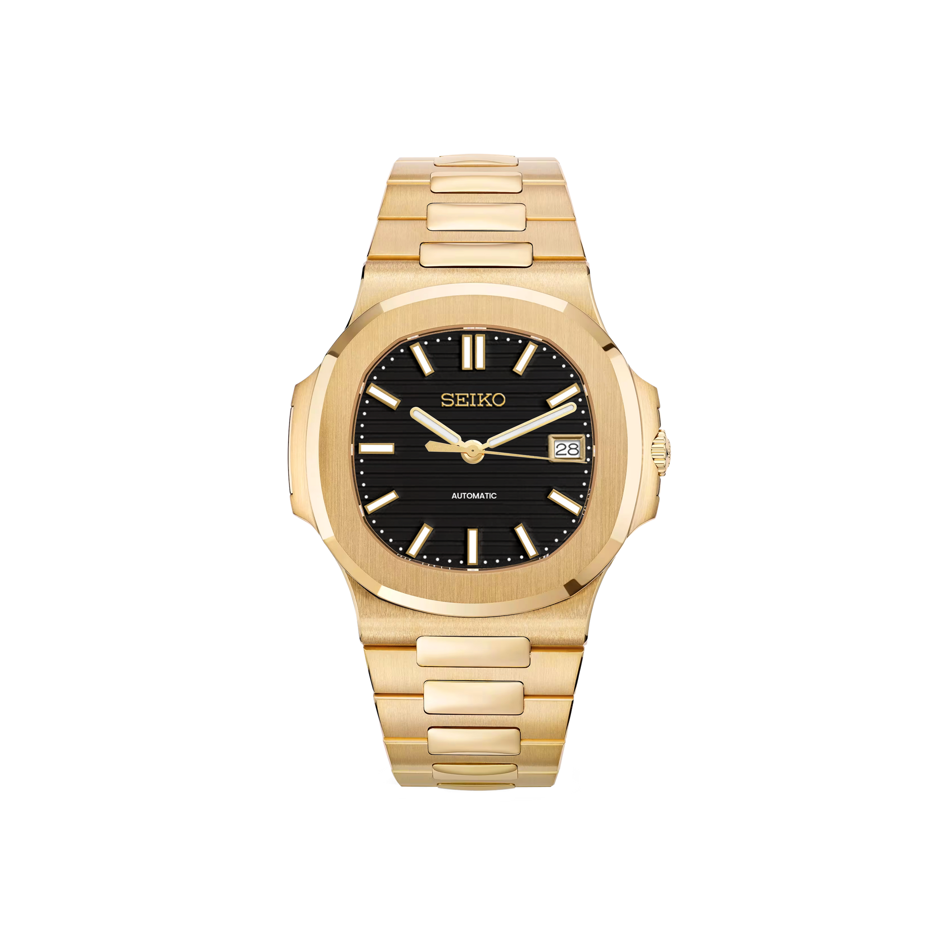 Seiko Mod Nautilus - Or - Noir