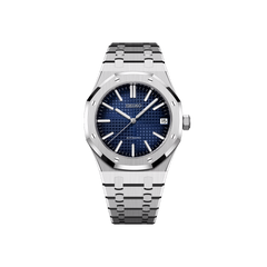 Seiko Mod Royal Oak Argenté - Dégradé Noir/Bleu