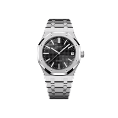 Seiko Mod Royal Oak Argenté - Noir