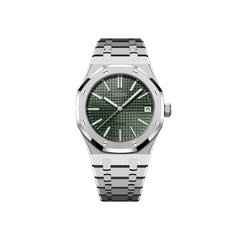 Seiko Mod Royal Oak Argenté - Vert