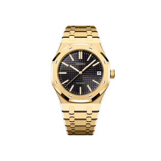 Seiko Mod Royal Oak Or - Noir