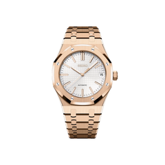 Seiko Mod Royal Oak Or Rose - Blanc