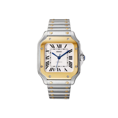 Seiko Mod Santos - Argent/Or - Blanc