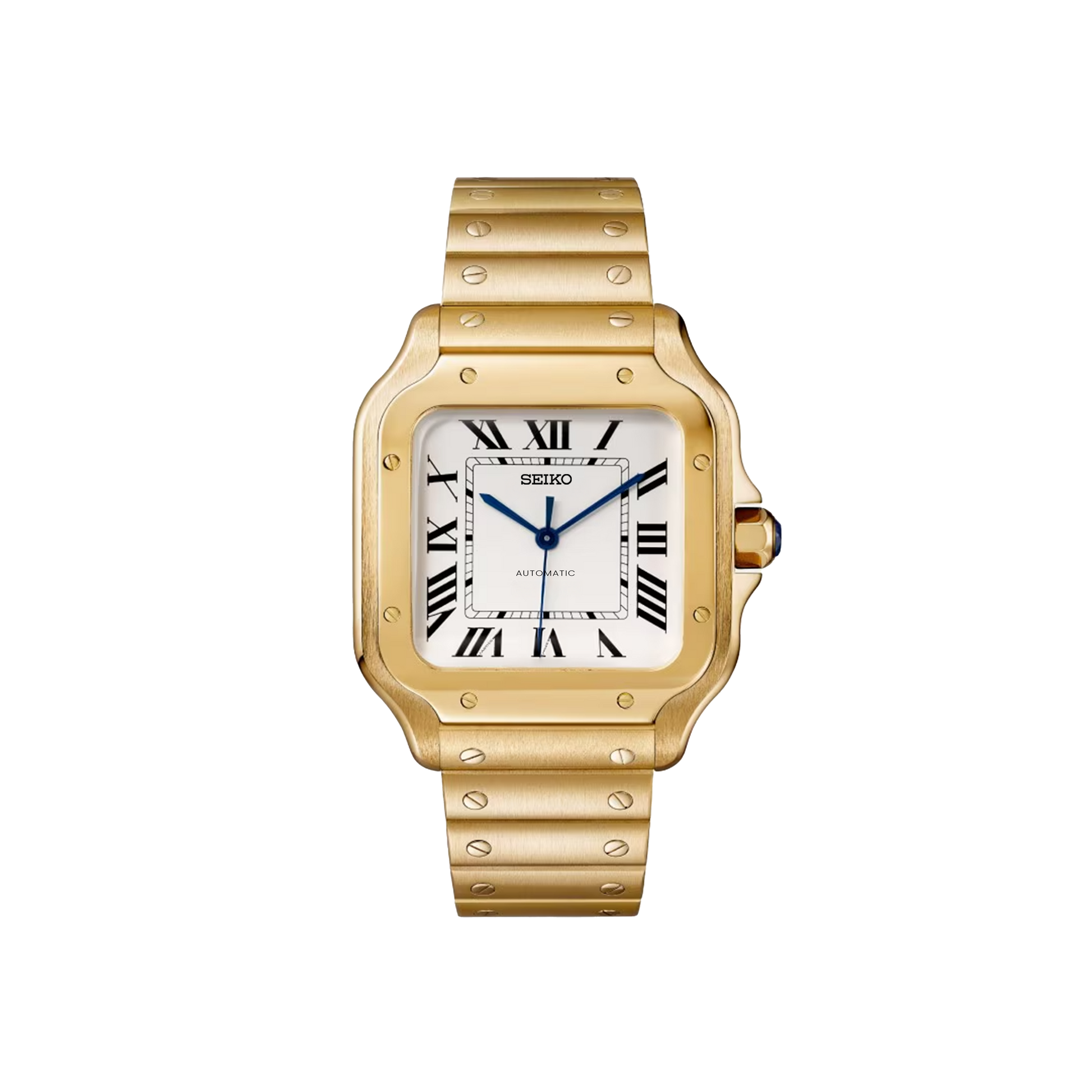 Seiko Mod Santos - Or - Blanc