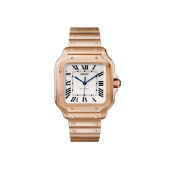 Seiko Mod Santos - Or Rose - Blanc